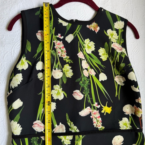 Victoria Beckman for Target Floral Sleeveless Piece Size M  Black Green NWOT - Picture 8 of 11